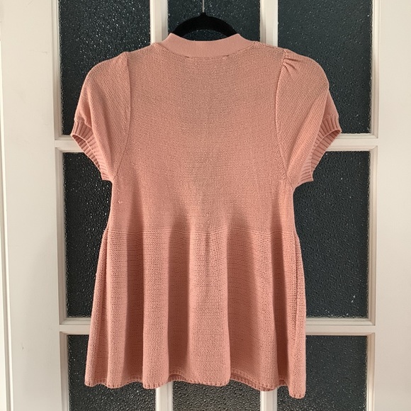 BCBGMAXAZRIA Pink Knit Tee Cardigan (S) - Picture 7 of 8